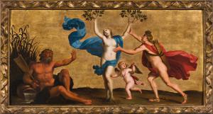 Filippo Lauri (Roma, 1623 – 1694) Apolo e Dafne