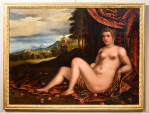 Ritratto di fanciulla come Venere, Pauwels Franck detto Paolo Fiammingo (Anversa 1540 - Venezia 1596)