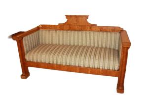 Biedermeier-Sofa aus Nordeuropa aus Birkenholz aus dem 19. Jahrhundert