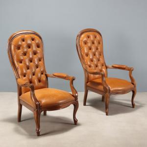 Par de Poltronas em Estilo Italiano do Século XX