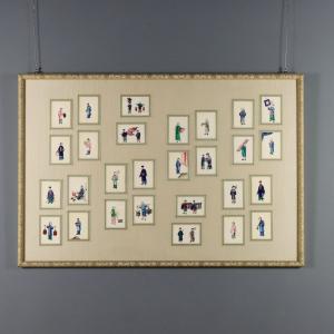 Chinese Figure Paintings Collection, circa 1860