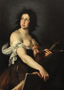 BERNARDO STROZZI (Genoa, 1581 - Venice, 1644) - Allegory of Painting (currently housed in the National Gallery of Palazzo Spinola in Genoa) SOLD