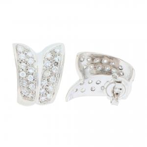 Orecchini in oro bianco con diamanti 