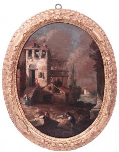 Giuseppe Zais (1709-1784) – Paesaggio con personaggi