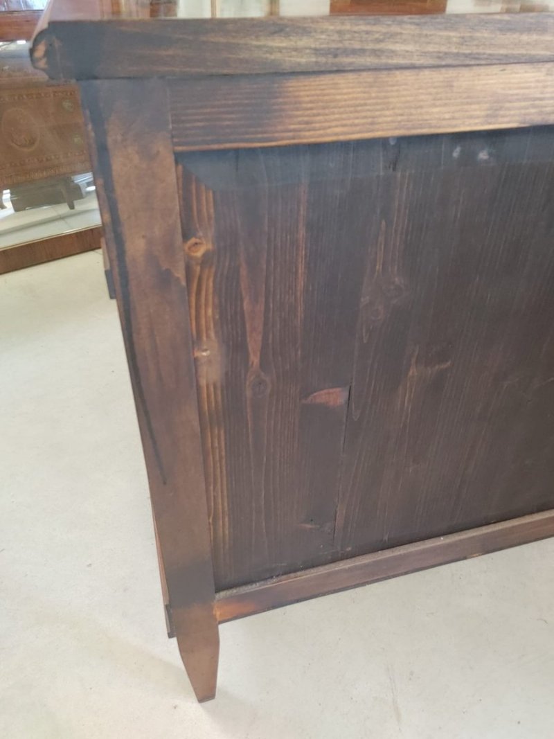 Commode style Louis XVI incrustée de palissandre et bois précieux - Foto 10