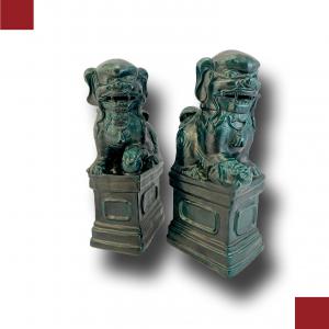 CÃES DE FO CERÂMICOS DO INÍCIO DO SÉCULO XX