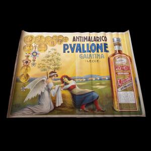 GRANDE CARTAZ PUBLICITÁRIO DOS ANOS 30 - M. FRACCHIA & C PESCARA