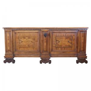 Walnut chest of drawers, early 20th century, antique elements