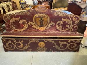Painted chest – Marche, 18th century - Foto 7
