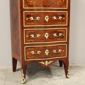 Antico secretaire Napoleone III intarsiato - epoca '800 - Foto 6