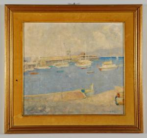 Sestri Levante, Pietro Dodero, oil on panel