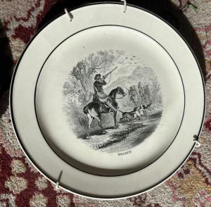 Two Willeroy & Boch (Metterlach) plates