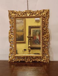 Gilded wooden mirror, first half of the 19th century