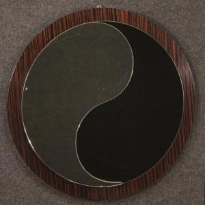Italian design mirror in palisander