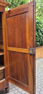 Armadio credenza antico emiliano Carlo X in noce - Foto 6
