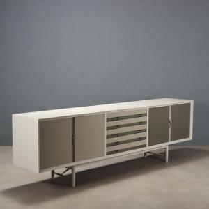 Aparador Vintage Design Prisma Collection, Teca Pintada Anos 60 Original