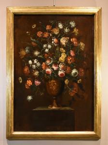 Composizione di fiori entro vaso sbalzato (1 di 3), Andrea Scacciati (Firenze 1642–1710)