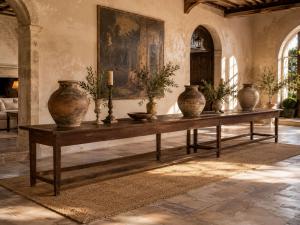 Grande tavolo italiano da convento in noce, seconda metà del Settecento - Foto 6