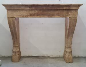 17th-century stone fireplace