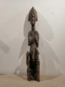 Scultura femminile lignea arte Bambara - Mali XIX secolo - mancanze