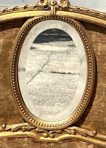 Paravent de cheminée en bois sculpté, avec miroir - Foto 5