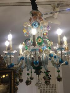 Murano-Glaslüster mit 8 Leuchten