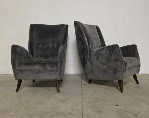 Coppia Poltrone di Gio Ponti per Isa Bergamo