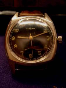  Raro orologio militare Lemania, svizzero, in uso all'aviazione cecoslovacca durante la seconda guerra mondiale.1940 c.a.