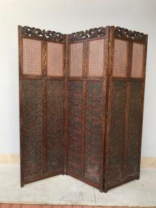 Oriental Style Oak Screen - Restored (work in progress)_car 2581