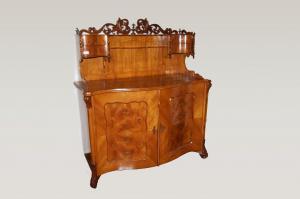 Grande credenza di inizio 1800 stile Biedermeier in betulla Nord Europa