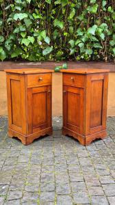 Coppia comodini antichi dell'800 in rovere