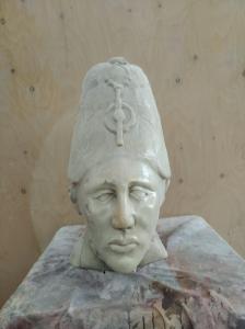 Kopf aus Carrara-Marmor