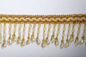 Yellow trimming border with fringe and pendants - BP/06 -