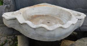 DARS586 - Marble tub, 19th century, cm L 70 x H 14 x D 54