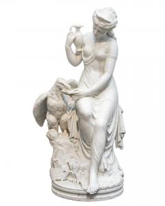 Aristide Louis Fontana (1834 - 1885), Ebe che nutre l’aquila di Giove
