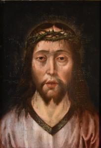 Ecce Homo, Maestro fiammingo del XVI secolo cerchia di Quentin Metsys (Lovanio, 1466 – Anversa, 1530)
