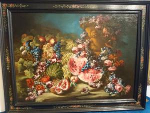 Abraham Brueghel "Natura morta con fiori e frutta"  VENDUTA 