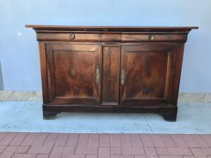 Credenza Carlo X in Noce - Restaurata (in corso d'opera)_car 2508