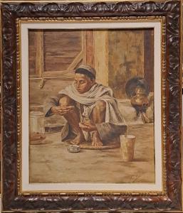 "LEBEN UM ZU ESSEN" - ÖL AUF LEINWAND - 1926