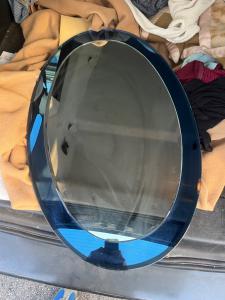 Specchiera ovale design cristal art 