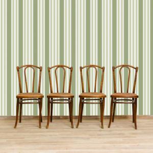 4 beech chairs with Vienna straw