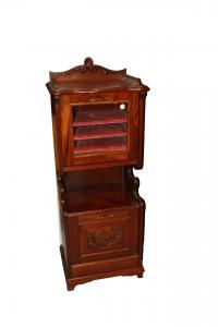 Kleine englische Vitrine aus Mahagoniholz im viktorianischen Stil, zweite Hälfte des 19. Jahrhunderts