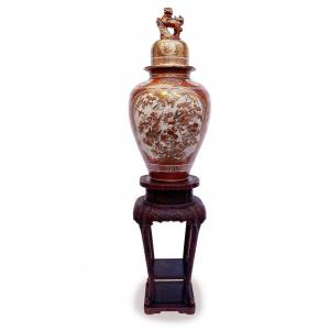 Grande Vaso de Porcelana Kutani, Período Meiji, Final do Século XIX