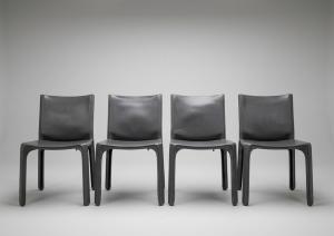Set of 4 “Cab 412” Chairs – Mario Bellini for Cassina (1977)