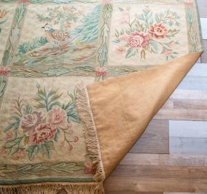 Arazzo / Tappeto, in lana, "Fauna e Flora", Prima metà '900, Tapestry / Carpet, in wool, ‘Fauna and Flora’, first half of the 20th century - Foto 5