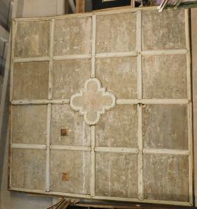 darb171 - Stuben-Decke datiert 1873, Schweiz, cm B 440 x H 455