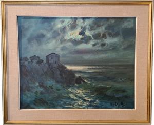 "NACHTSTÜCK" - ÖL AUF LEINWAND - GIUSEPPE CASELLI (1893 - 1976)