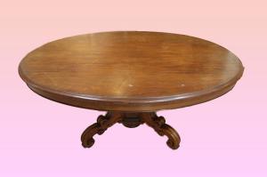 Antique Large Extendable Mahogany Louis Philippe Table from the 1800s