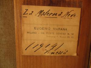 PEINTURE À L'HUILE d'EUGENIO MARANA “LA NEIGE MATERNELLE” - Foto 8