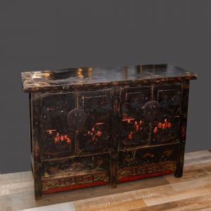 Lacquered Oriental Sideboard – Late Qing Chinese Art